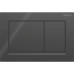 Смывная клавиша Geberit Omega20 для двойного смыва Square черный/черный матовый 115.080.DW.1 115.080.DW.1