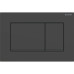 Змивна клавіша Geberit Sigma20 (ex Sigma30) для подвійного змиву Square чорний матовий/чорний (115.883.16.1) 115.883.16.1