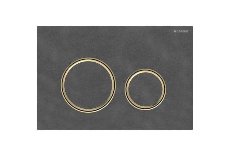 Смывная клавиша Geberit Sigma50 (ex Sigma21) для двойного смыва Round сланец Mustang (115.652.JM.1) 115.652.JM.1