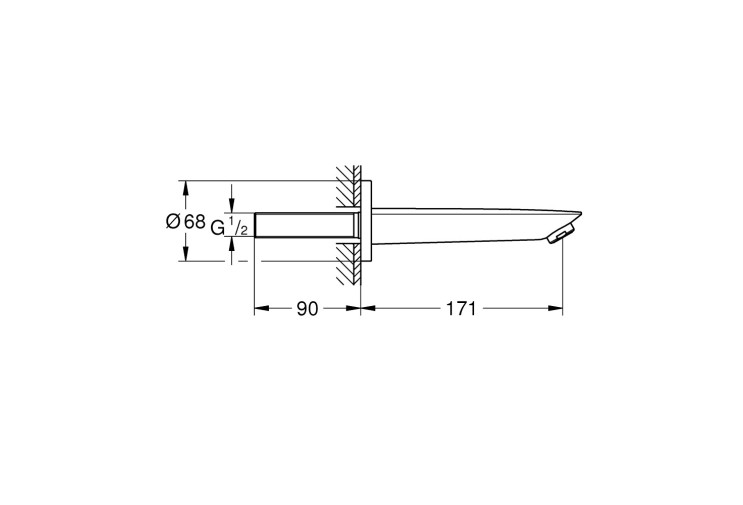 Излив для ванны Grohe BauCosmopolitan New (13255001) 13255001 Излив для ванны Grohe BauCosmopolitan New (13255001) 13255001