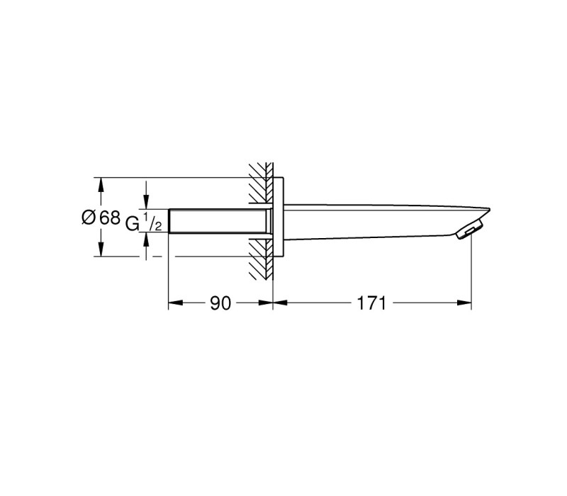 Вилив для ванни Grohe BauCosmopolitan New (13255001) Вилив для ванни Grohe BauCosmopolitan New (13255001)