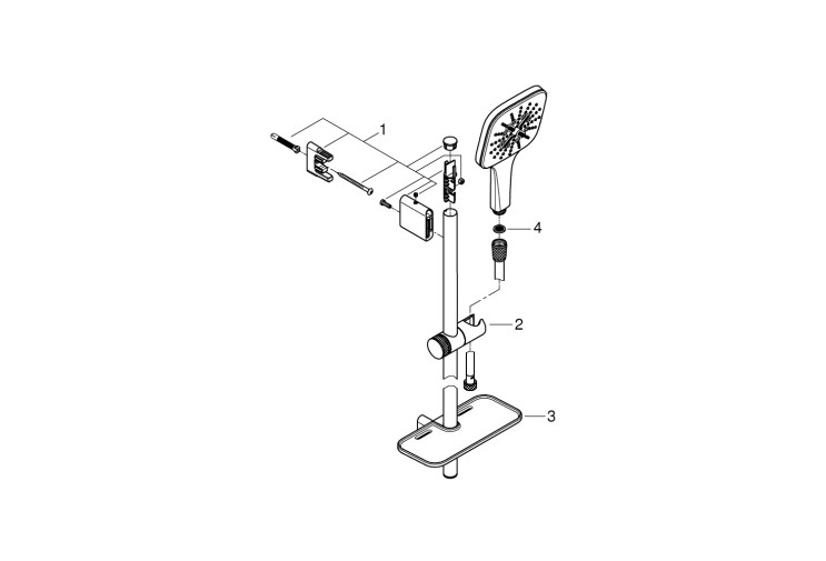 Душевой гарнитур Grohe Rainshower SmartActive Cube 130, 3 режима струи (26583000) 26583000 Душевой гарнитур Grohe Rainshower SmartActive Cube 130, 3 режима струи (26583000) 26583000