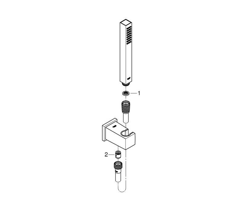 Душевой набор Grohe Euphoria Cube Stick, 1 режим струи (26405000) Душевой набор Grohe Euphoria Cube Stick, 1 режим струи (26405000)