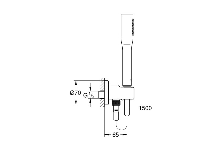 Душевой набор Grohe Euphoria Cosmopolitan, 1 режим струи (26404000) 26404000