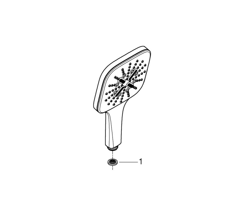Ручний душ Grohe Rainshower Smartactive Cube 130, 3 режими струменя (26550000) Ручний душ Grohe Rainshower Smartactive Cube 130, 3 режими струменя (26550000)