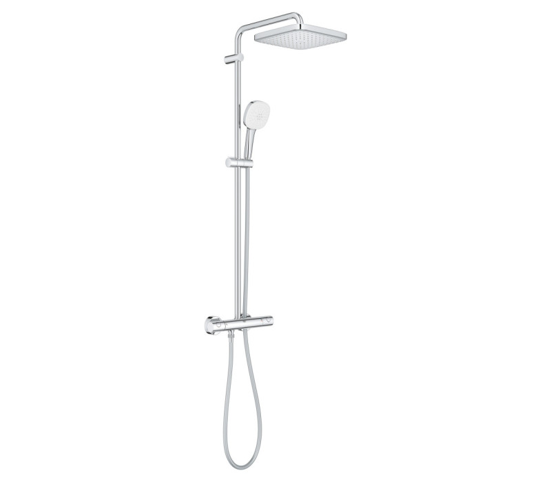 Душова система Grohe Tempesta System 250 Cube з термостатом для настінного монтажу (26689001)