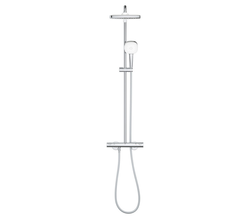 Душова система Grohe Tempesta System 250 Cube з термостатом для настінного монтажу (26689001)