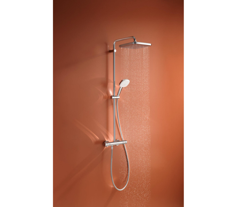 Душова система Grohe Tempesta System 250 Cube з термостатом для настінного монтажу (26689001)