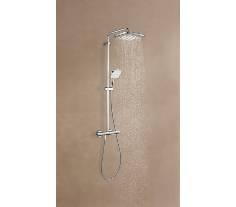 Душова система Grohe Tempesta System 250 Cube з термостатом для настінного монтажу (26689001)