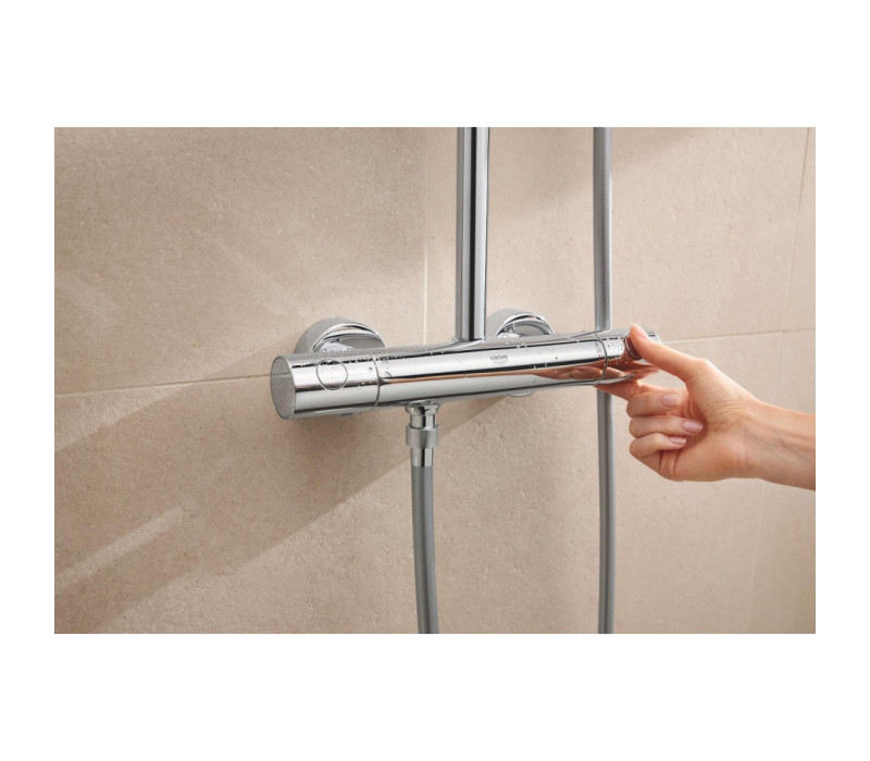 Душова система Grohe Tempesta System 250 Cube з термостатом для настінного монтажу (26689001)