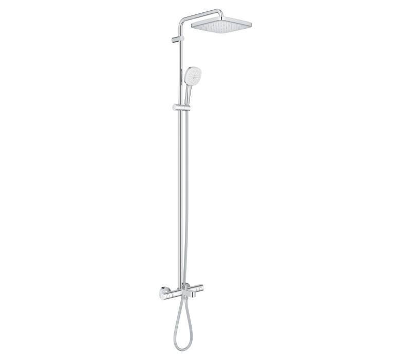 Душова система Grohe Tempesta System 250 Cube настінного монтажу з термостатом для ванни (26691001) Душова система Grohe Tempesta System 250 Cube настінного монтажу з термостатом для ванни (26691001)