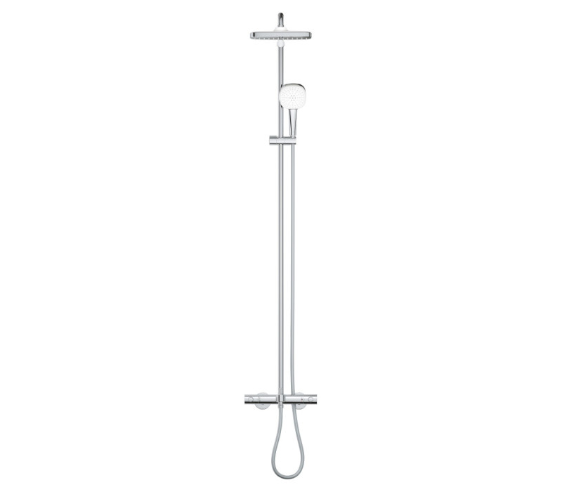 Душова система Grohe Tempesta System 250 Cube настінного монтажу з термостатом для ванни (26691001) Душова система Grohe Tempesta System 250 Cube настінного монтажу з термостатом для ванни (26691001)