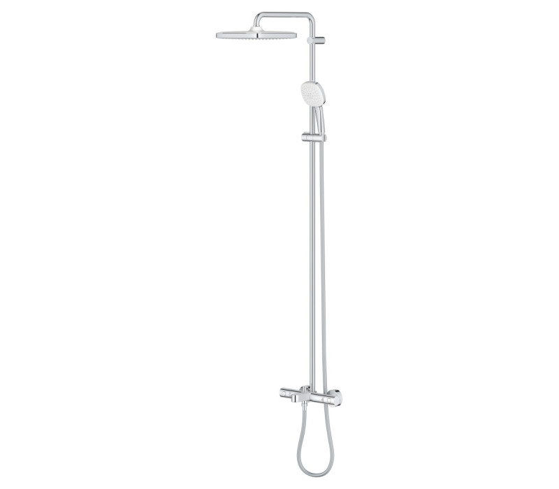 Душова система Grohe Tempesta System 250 Cube настінного монтажу з термостатом для ванни (26691001) Душова система Grohe Tempesta System 250 Cube настінного монтажу з термостатом для ванни (26691001)