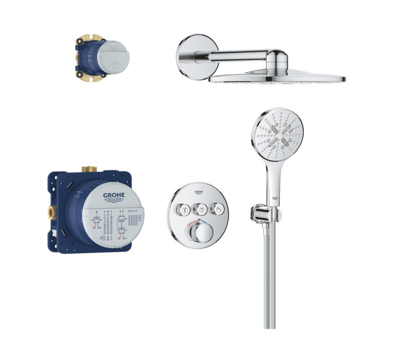 Прихована Душова система Grohe Grohtherm SmartControl з Rainshower SmartActive 310 (34863000)
