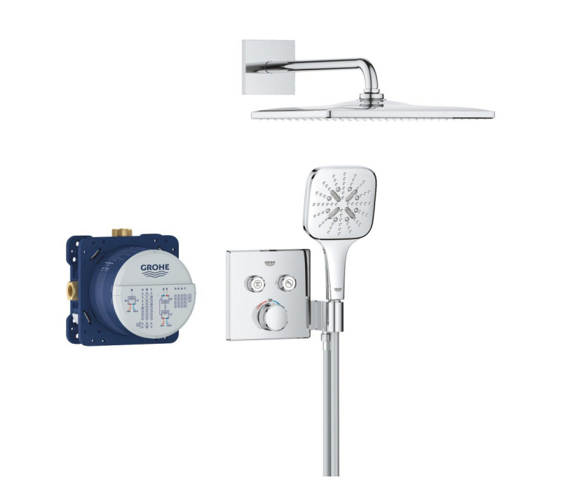 Душовий комплект Grohe Grohtherm SmartControl з Rainshower 310 Mono Cube (34865000)