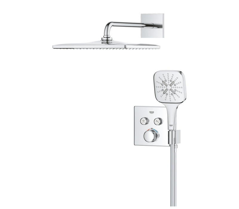 Душовий комплект Grohe Grohtherm SmartControl з Rainshower 310 Mono Cube (34865000)