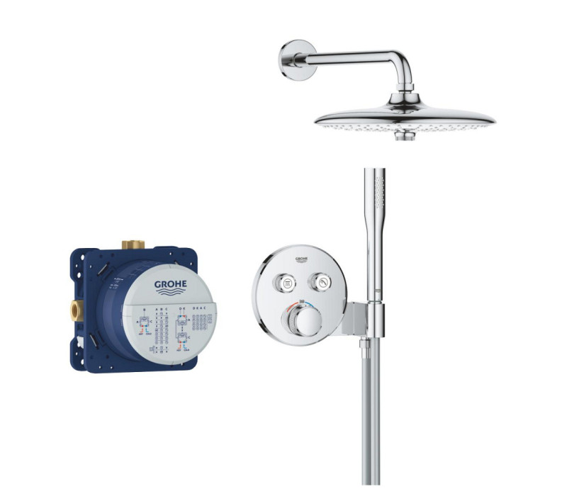Прихована Душова система Grohe Grohtherm SmartControl з Euphoria 260 (34867000) Прихована Душова система Grohe Grohtherm SmartControl з Euphoria 260 (34867000)