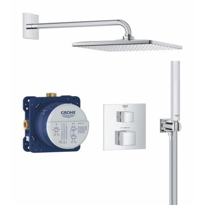 Душова система прихованого монтажу Grohe Grohtherm Cube з Rainshower Mono 310 Cube (34868000)