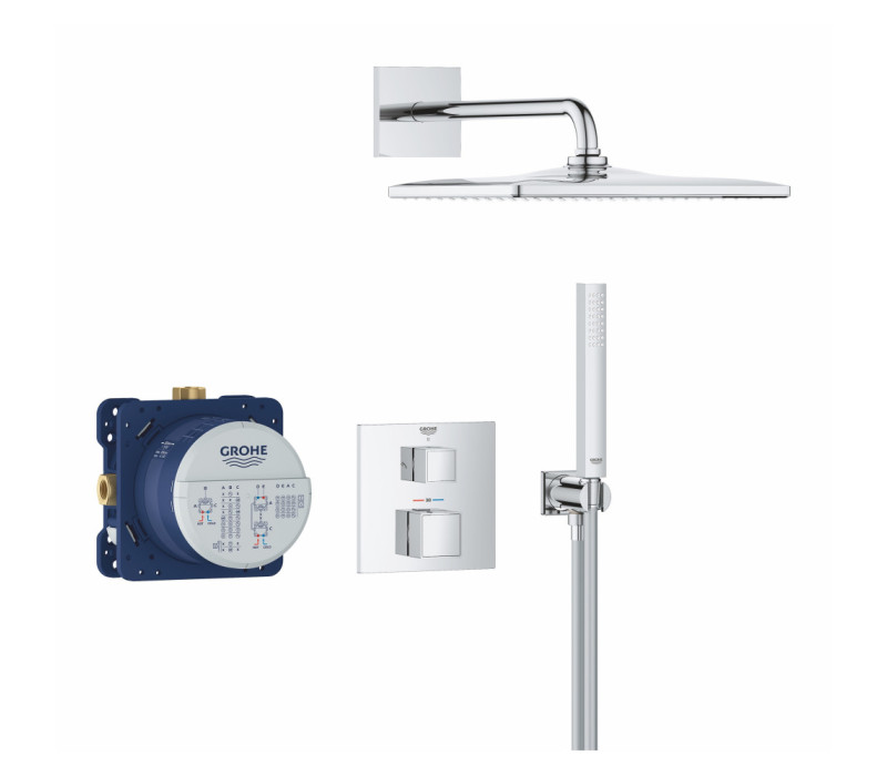 Душова система прихованого монтажу Grohe Grohtherm Cube з Rainshower Mono 310 Cube (34868000)