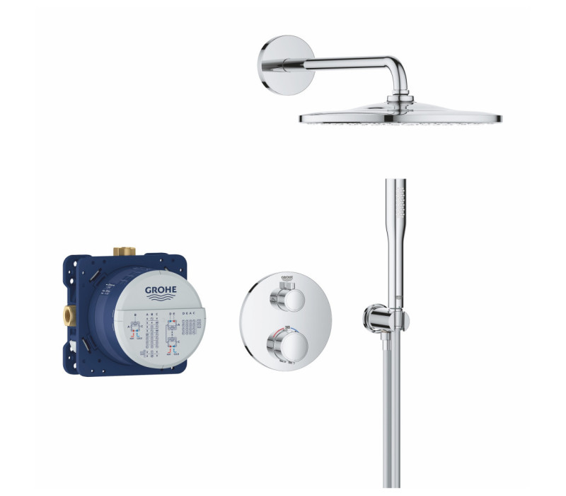 Душевая система Grohe Grohtherm с термостатом скрытого монтажа из Rainshower Mono 310 (34869000)