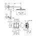 Душевая система Grohe Grohtherm с термостатом скрытого монтажа из Rainshower Mono 310 (34869000) 34869000