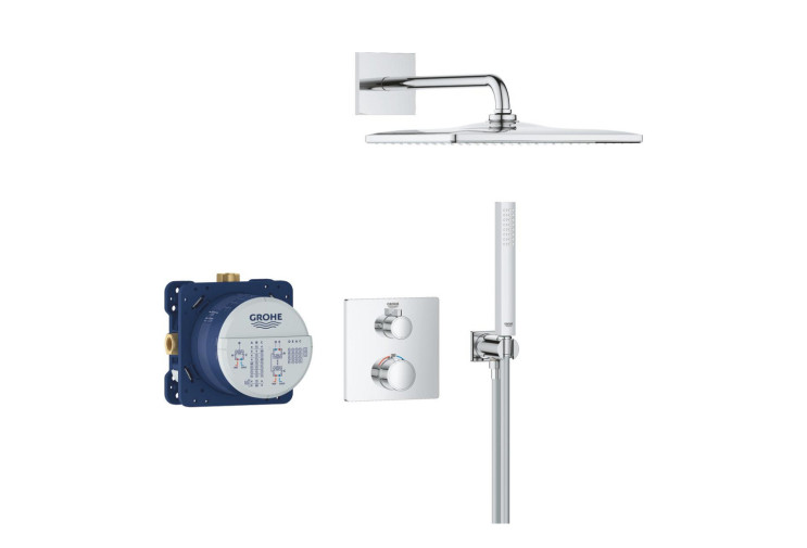 Душевая система Grohe Grohtherm скрытого монтажа из Rainshower Mono 310 Cube (34870000) 34870000