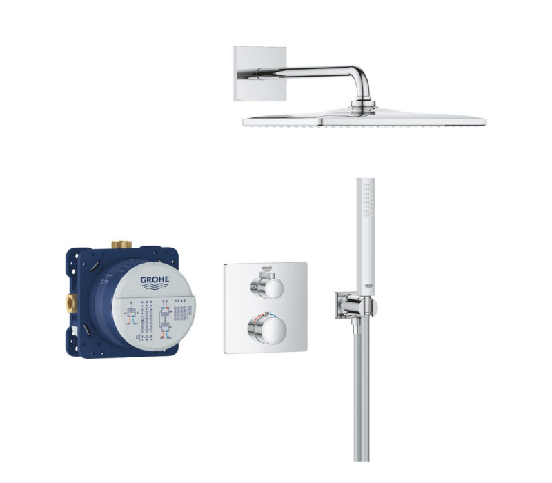 Душевая система Grohe Grohtherm скрытого монтажа из Rainshower Mono 310 Cube (34870000)