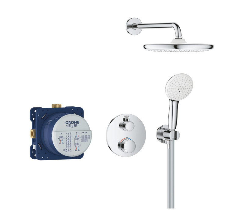 Душевая система Grohe Grohtherm скрытого монтажа с Tempesta 250 (34872000)