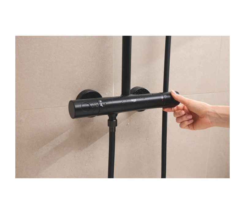 Душова система Grohe Tempesta System 250 Cube з термостатом для настінного монтажу (266892431) Душова система Grohe Tempesta System 250 Cube з термостатом для настінного монтажу (266892431)