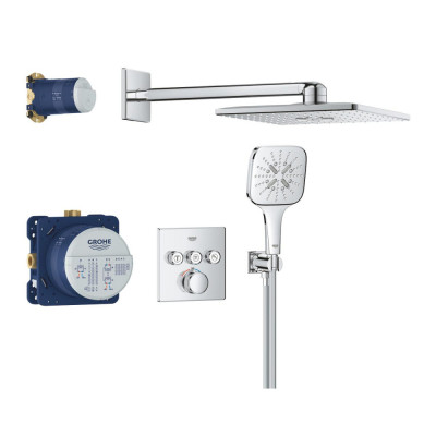 Душовий комплект Grohe Grohtherm SmartControl Rainshower SmartActive 310 Cube (34864000)