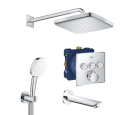 Набор для комплектации ванны и душа Grohe Grohtherm SmartControl из New Tempesta 250 (UA26415SC6) Набор для комплектации ванны и душа Grohe Grohtherm SmartControl из New Tempesta 250 (UA26415SC6)
