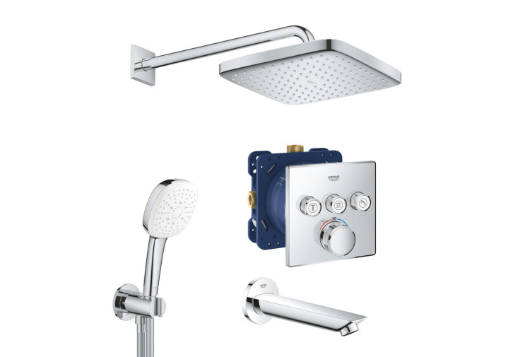 Набір для комплектації ванни і душа Grohe Grohtherm SmartControl з New Tempesta 250 (UA26415SC6) UA26415SC6