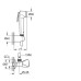 Душевой набор Grohe Tempesta-F Trigger Spray 30 с угловым вентилем, 1 режим струи (27514001) 27514001