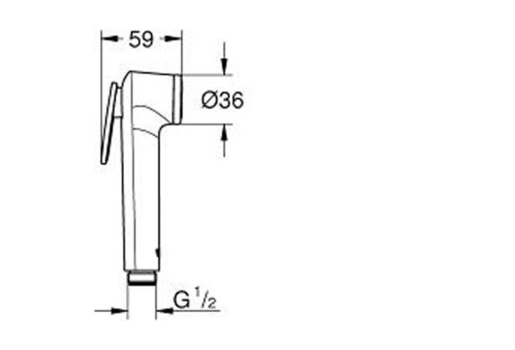 Ручной душ Grohe Tempesta - F Trigger Spray 30, 1 вид струи (27512001) 27512001
