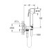 Душовий набір Grohe Tempesta-F Trigger Spray 30 з кутовим вентилем, 1 вид струменя (26358000) 26358000
