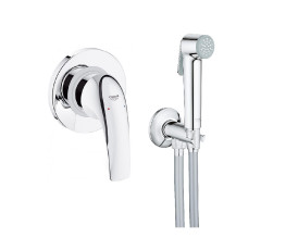 Комплект Grohe BauCurve 2 в 1 для туалету (гігієнічний душ зі змішувачем прихованого монтажу) (UA12104400)