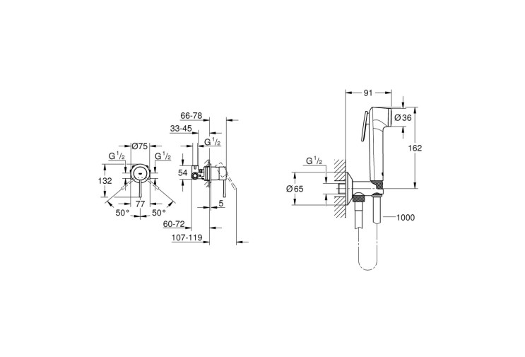 Готовый комплект для гигиенического душа Grohe Essence из Tempesta-F (UA111197000) UA111197000 Готовый комплект для гигиенического душа Grohe Essence из Tempesta-F (UA111197000) UA111197000