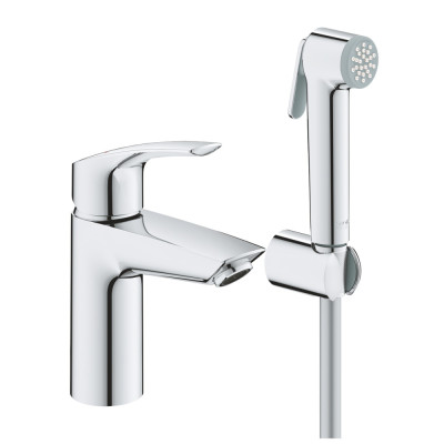 Змішувач одноважільний Grohe Eurosmart New Для раковини S-Size з гігієнічним душем (23124003)