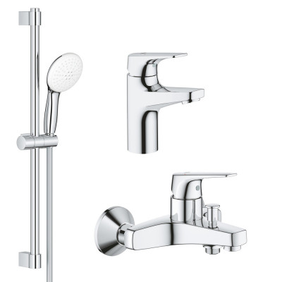 Комплект змішувачів Grohe BauFlow 3 в 1 для ванної (UA121624S1)