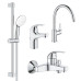 Комплект смесителей Grohe BauCurve 4 в 1 для ванной (UA122218K1). UA122218K1