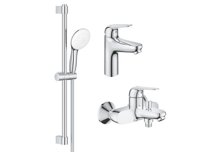 Комплект змішувачів Grohe Euroeco New 3 в 1 для ванної (UA123226M0) UA123226M0