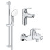 Комплект змішувачів Grohe Euroeco New 3 в 1 для ванної (UA123226M0) UA123226M0