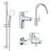 Комплект змішувачів Grohe Euroeco New 4 в 1 для ванної та кухні (UA123242MK) UA123242MK