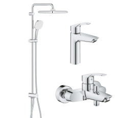 Комплект змішувачів Grohe Eurosmart 3 в 1 для ванної (UA123246R1)