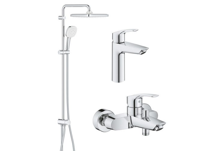 Комплект змішувачів Grohe Eurosmart 3 в 1 для ванної (UA123246R1) UA123246R1