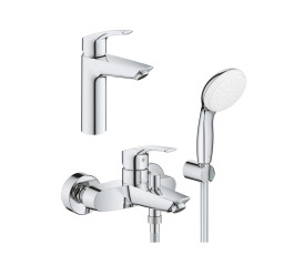 Комплект змішувачів Grohe Eurosmart 2 в 1 для ванної (UA123302M0)