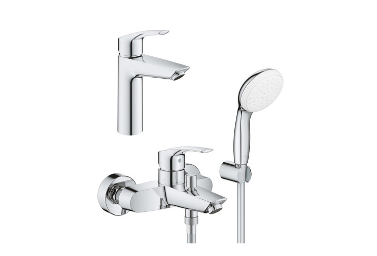 Комплект смесителей Grohe Eurosmart 2 в 1 для ванной (UA123302M0) UA123302M0