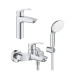 Комплект смесителей Grohe Eurosmart 2 в 1 для ванной (UA123302M0) UA123302M0