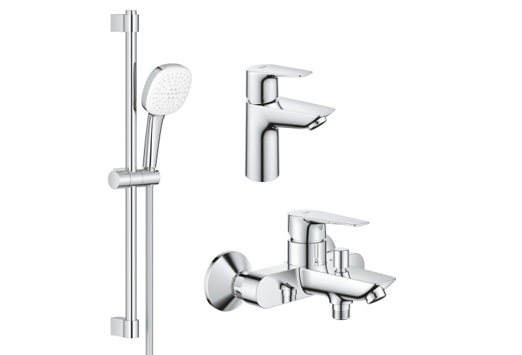 Комплект смесителей Grohe BauEdge New 3 в 1 для ванной (UA123365S1) UA123365S1