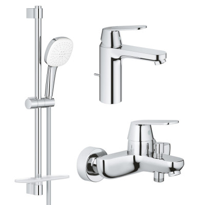 Комплект змішувачів Grohe Eurosmart Cosmopolitan 3 в 1 для ванної (UA126112M3)